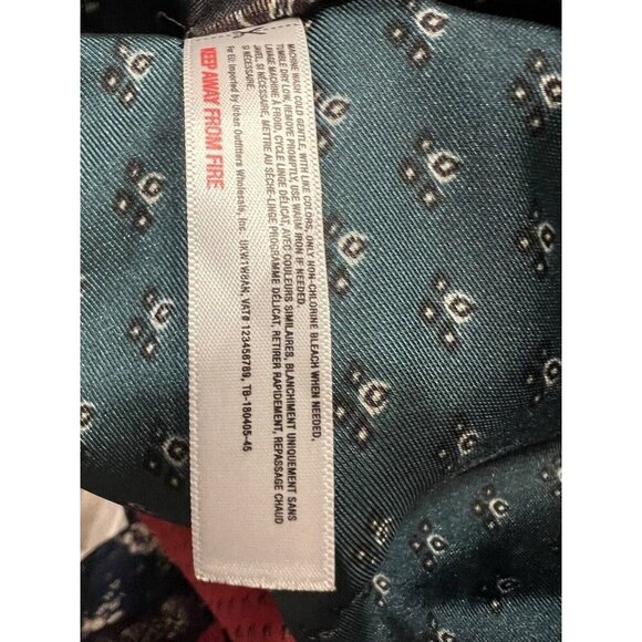 FREE PEOPLE Mon Cheri Silky Patchwork Kimono One Size Boho Red Teal NWOT - Picture 8 of 9